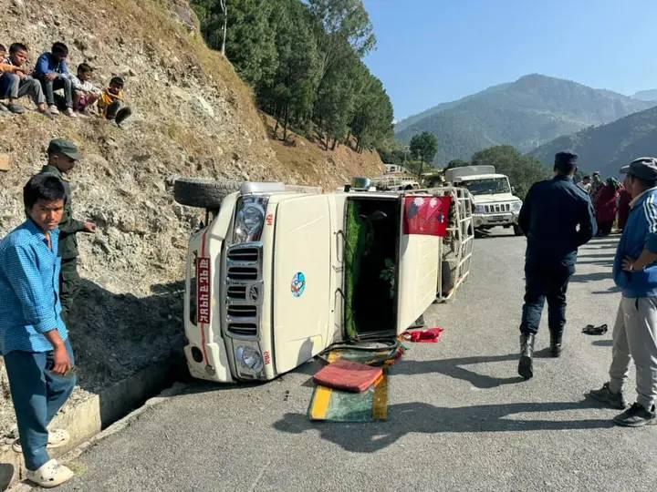 Four injured in Bajhang jeep accident