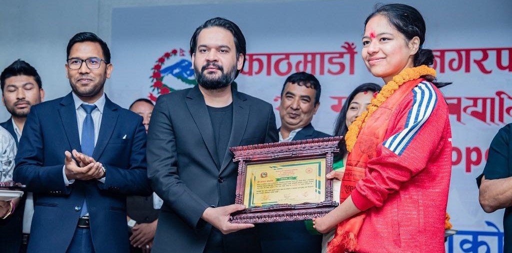 Kathmandu metropolis honours Palesha for her first historic achievement in Paralympics