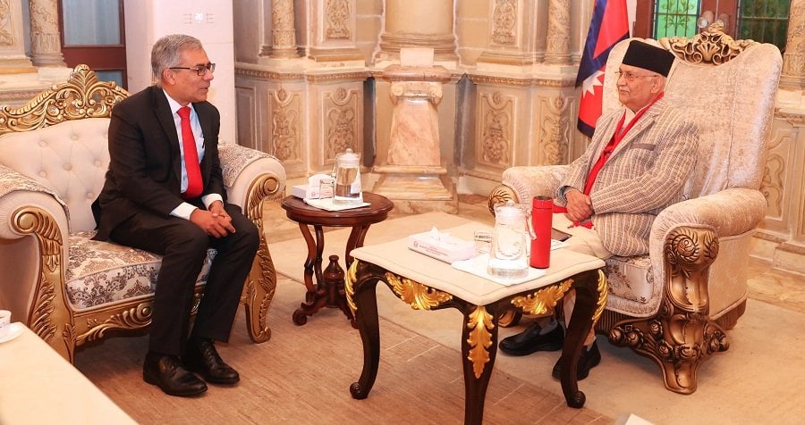 Bangladesh ambassador pays farewell call on PM Oli