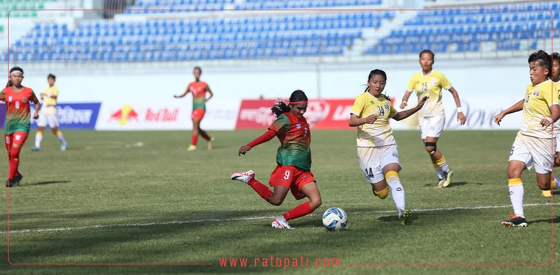 SAFF Women's Championship Semifinal: Bangladesh Crushes Bhutan