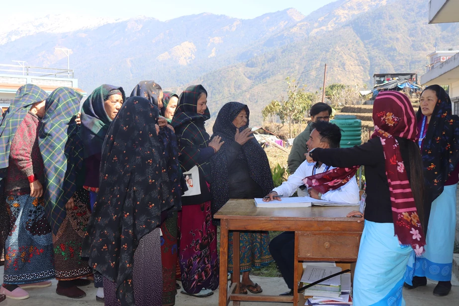 Free cancer screening at Barpak health camp