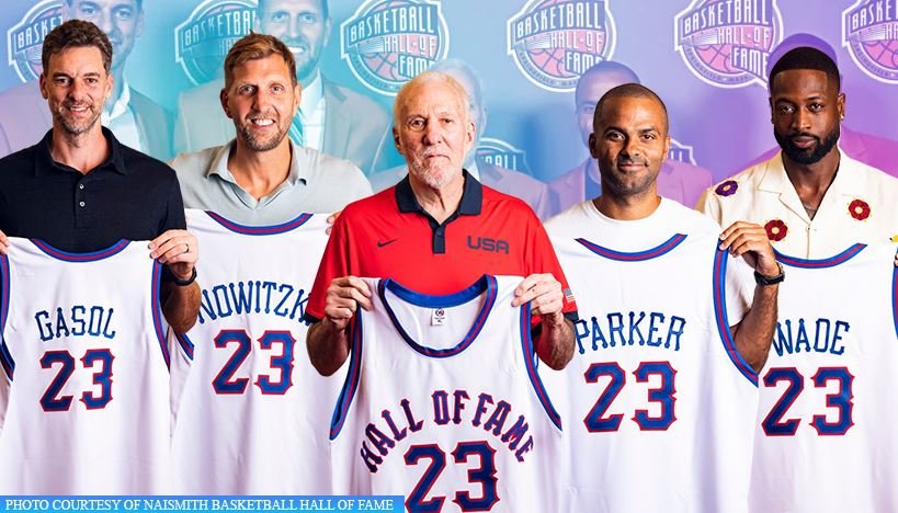 NBA’s Popovich, Parker, Wade, Gasol & Nowitzki join Hall of Fame