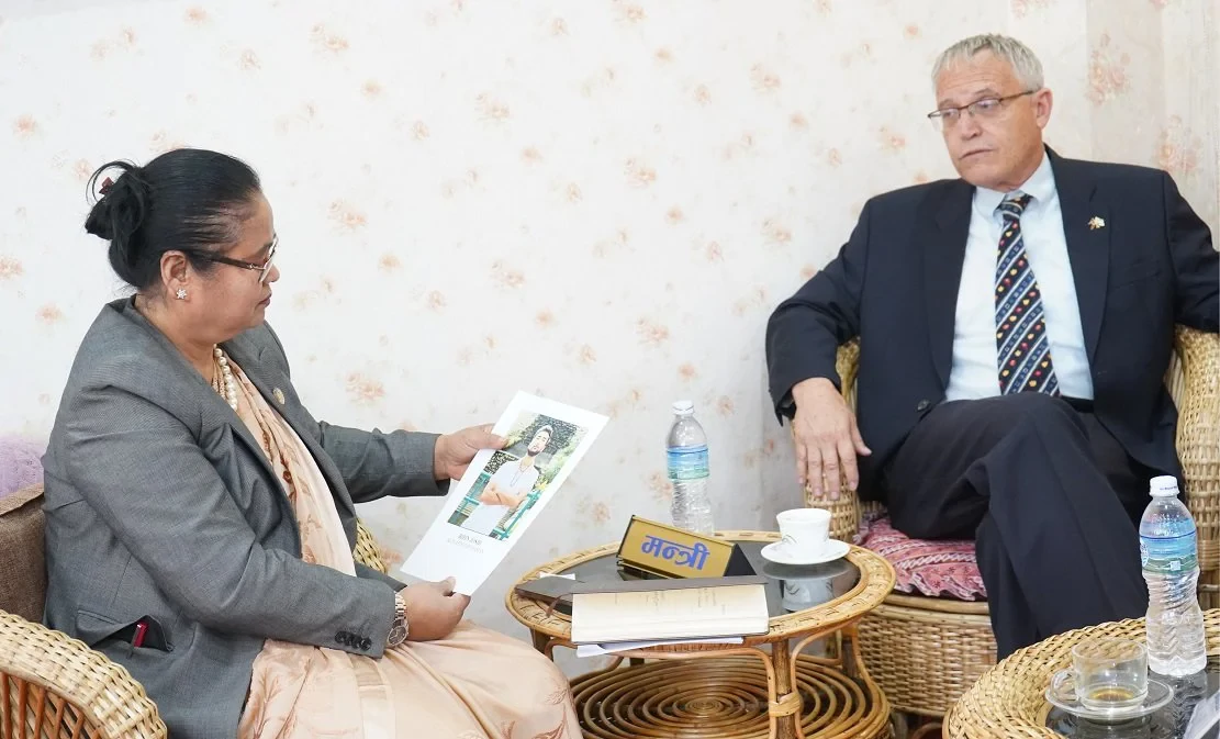 Israel ambassador made a courtesy call on minister Chaudhary, release of Bipin Joshi from Hamas captivity discussed