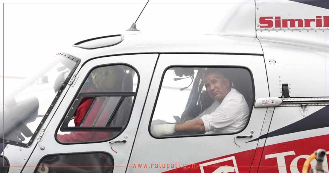 Injured Finance Minister Paudel airlifted to Kathmandu