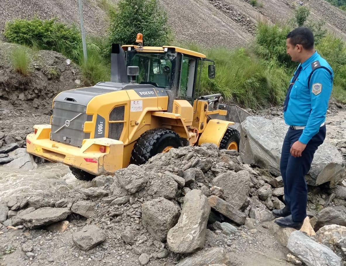 Kathmandu: Landslide-Blocked BP Highway Resumes Operation