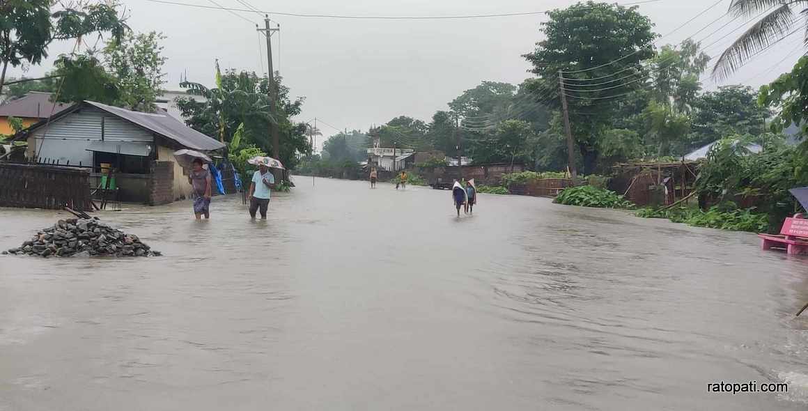 Heavy rain wreaks havoc in Biratnagar (Photos)