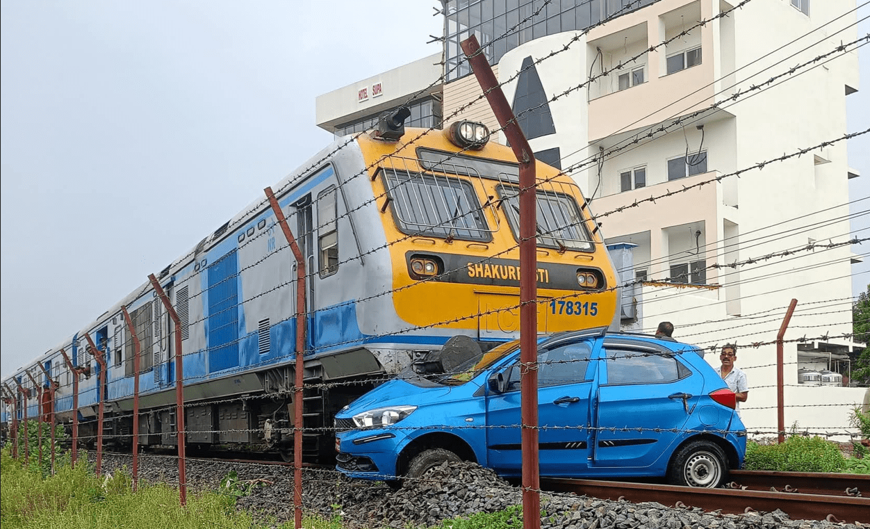 Train and Car Collide in Janakpur, Rail Services Temporarily Halted