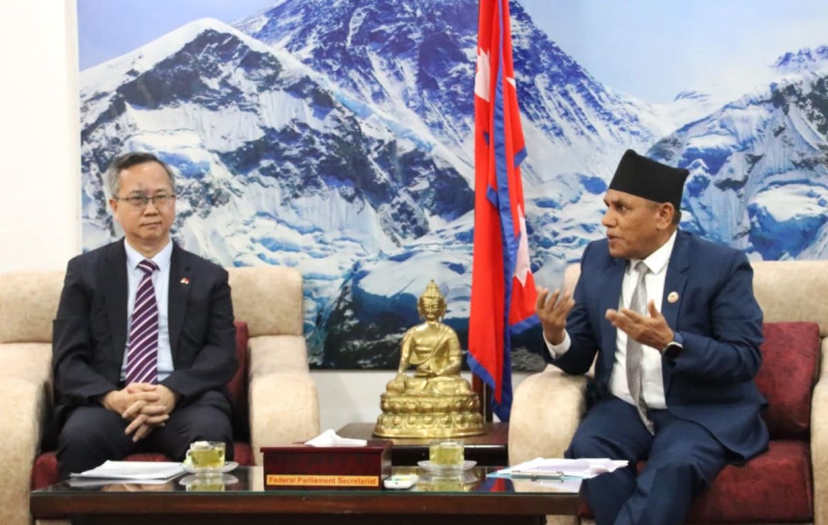 Chinese Ambassador pays courtesy call on NA Chair Dahal