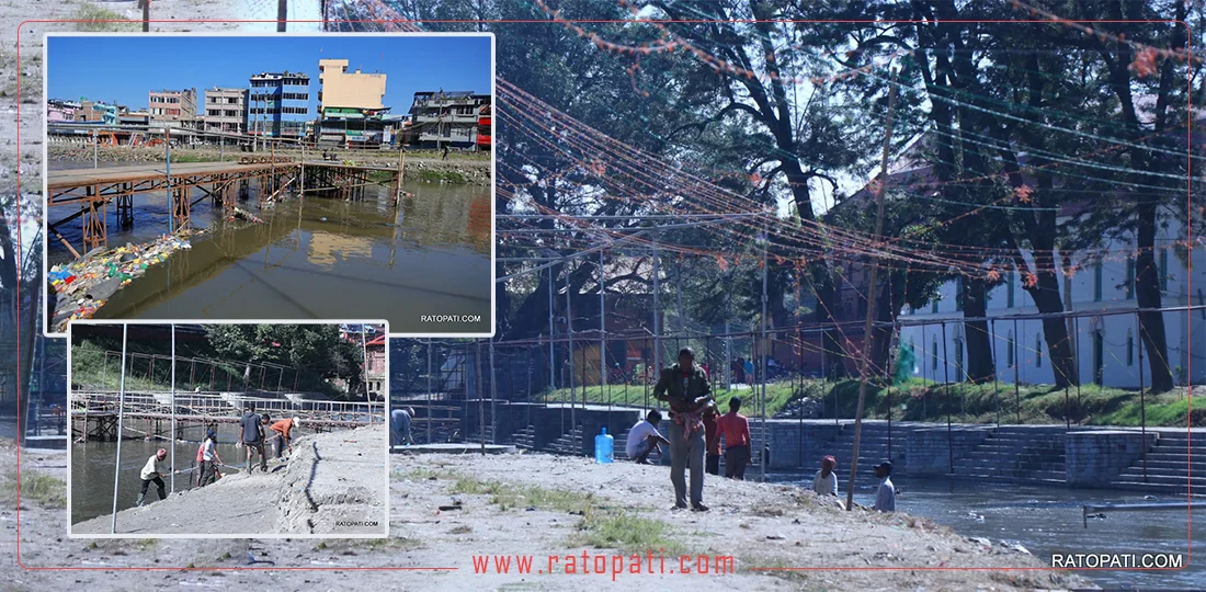 In pictures: Chhath Puja preparations underway at Gaurighat