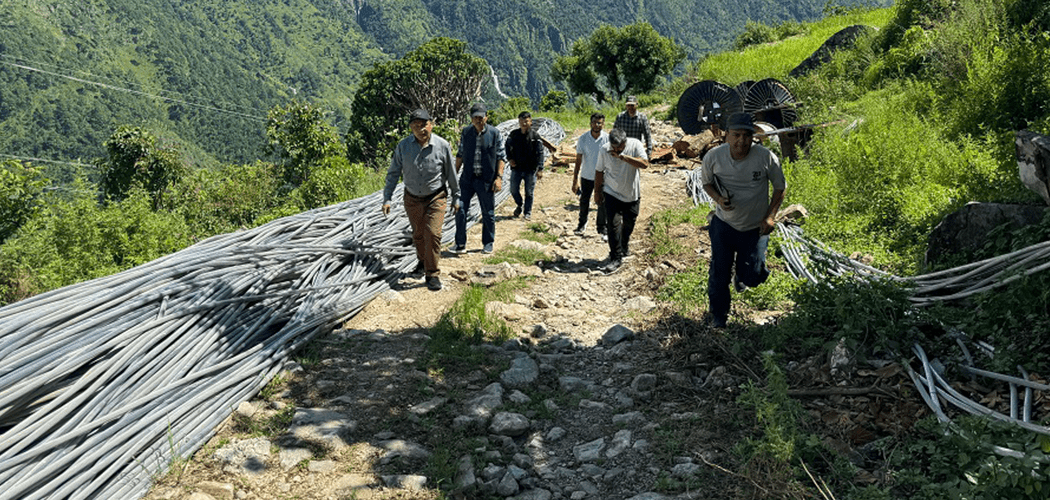 Chilime-Trishuli 220 kV transmission line construction nears completion