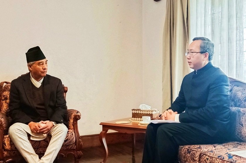 Congress President Deuba meets Ambassador Chen