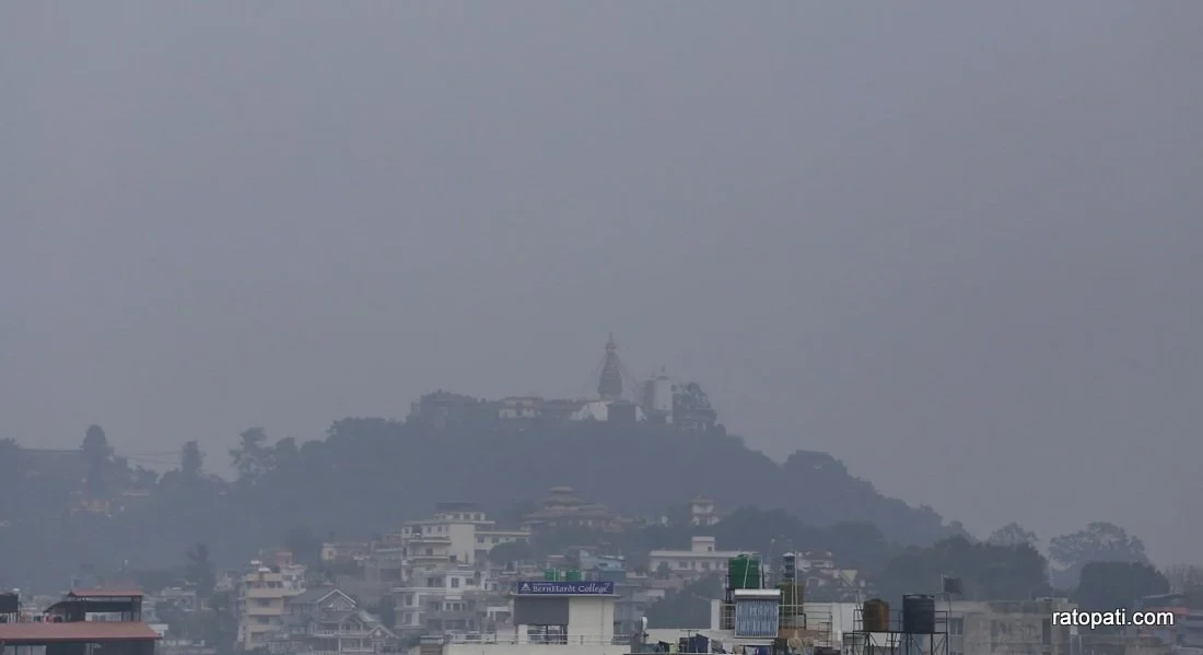 Western low-pressure system causes partial cloudiness across Nepal