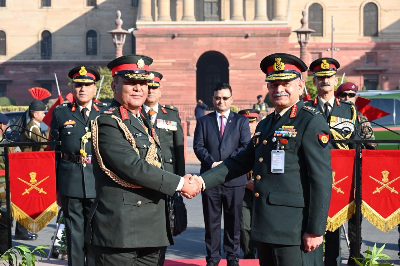 Nepal's COAS Sigdel meets Indian counterpart Dwivedi