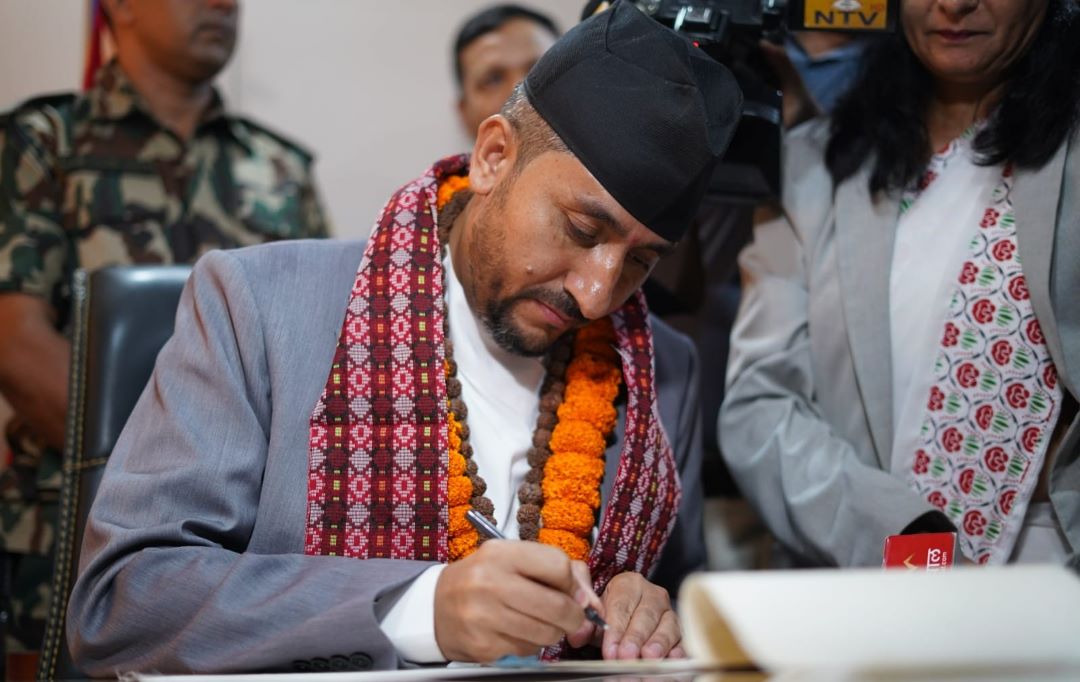 Communications Minister launches free internet in Gongabu Bus Park