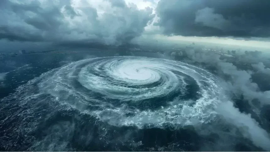 Montha cyclone weakening