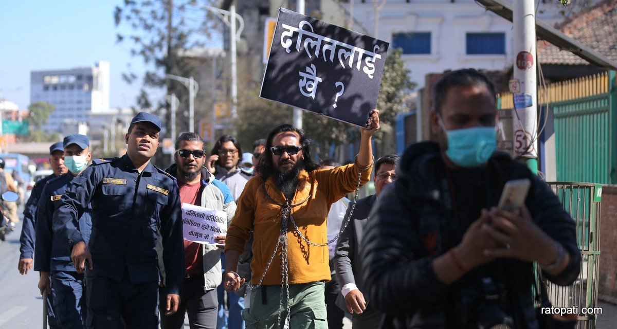 Dalit Campaign holds sit-in at Election Commission (photos)