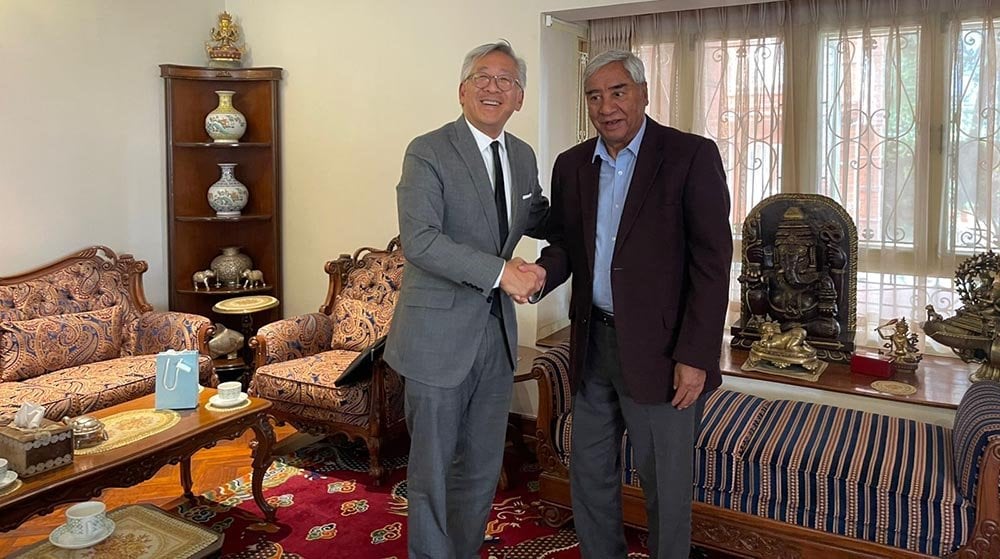 NC President Deuba, US Assistant Secretary of State Lu meet