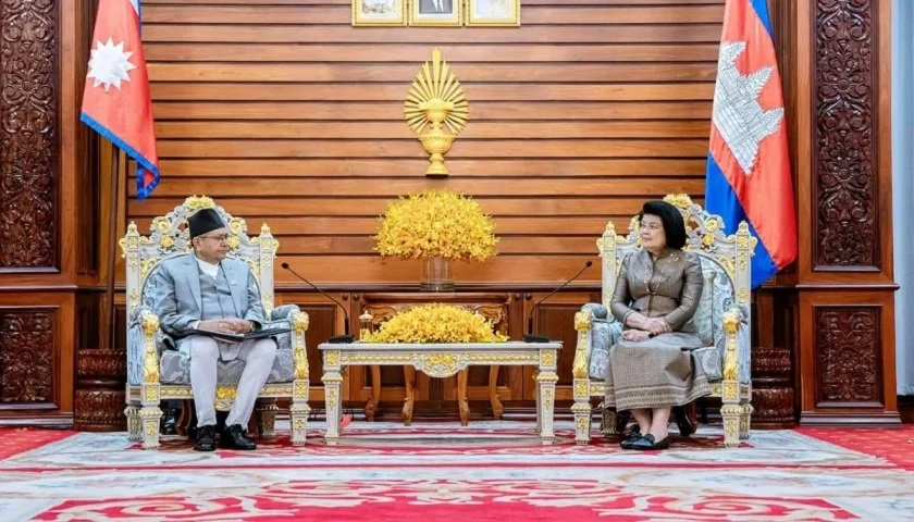 Speaker Ghimire meets with Cambodian counterpart