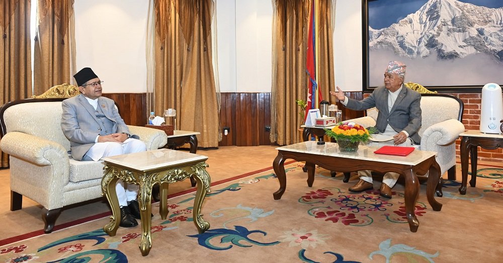 President Paudel, Speaker Ghimire meet
