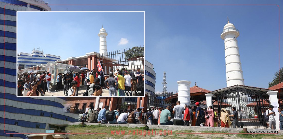 People line up to ascend Dharahara (in pictures)