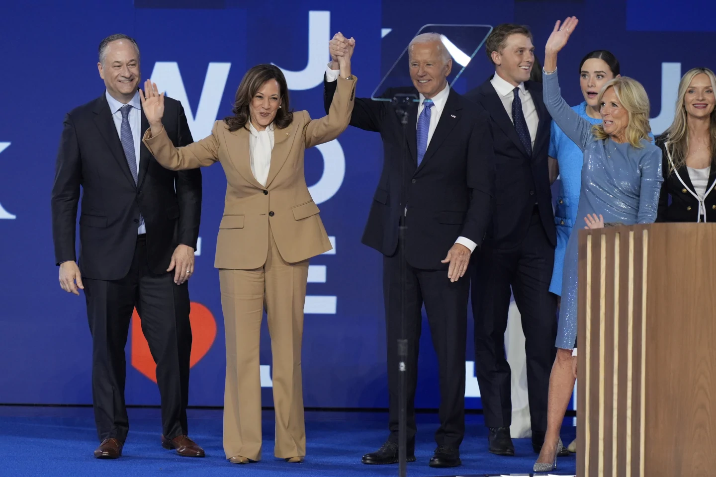 Joe Biden’s exit, talk of the glass ceiling, a nod to Gaza protesters. Takeaways from DNC’s Day 1