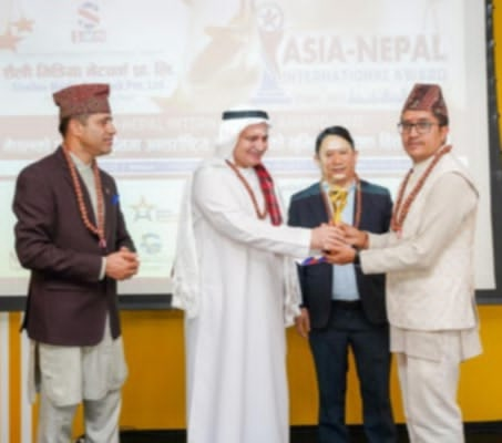 Tourism entrepreneur and social worker Aryal honored in Dubai