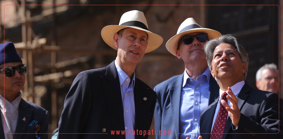 In pictures: Duke of Edinburgh visits Bhaktapur Durbar Square