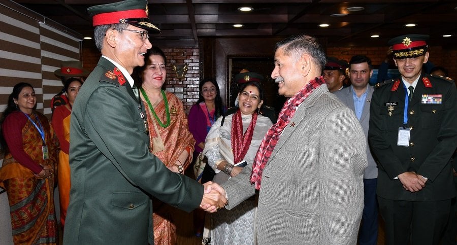 Indian Army Chief Dwivedi returns home