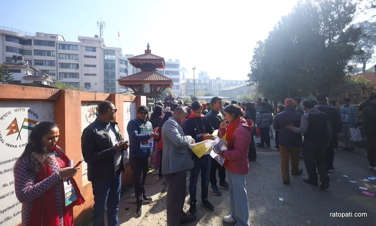 In pictures: FNJ election underway at Nepal Academy