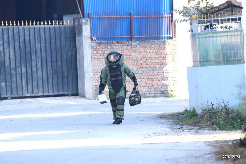 NA team disposes of suspicious object at Basundhara