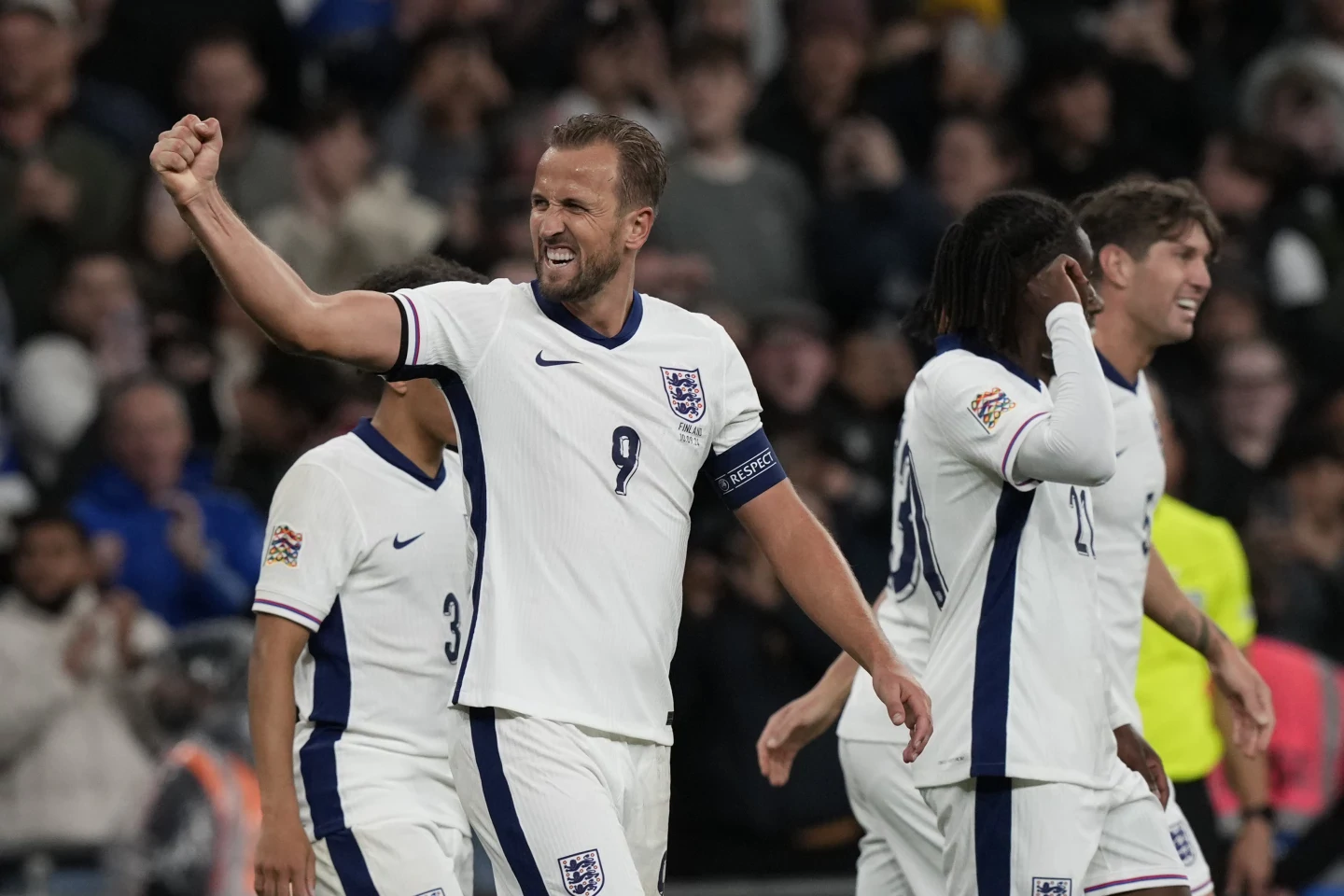 Harry Kane scores twice for England