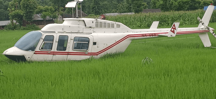 Chopper made a forced landing in Surkhet