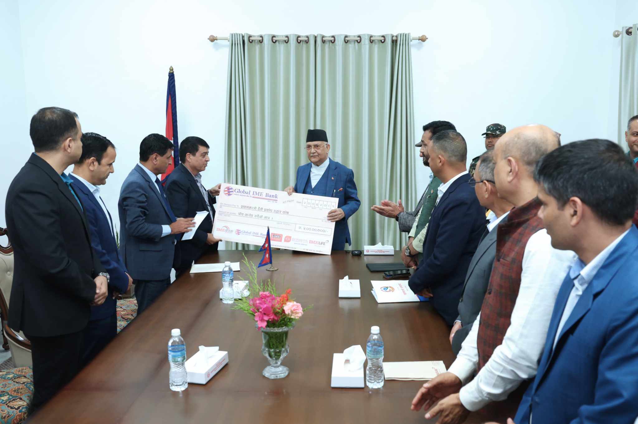 Global IME Bank and IME Group donate NPR 50 million to disaster relief fund