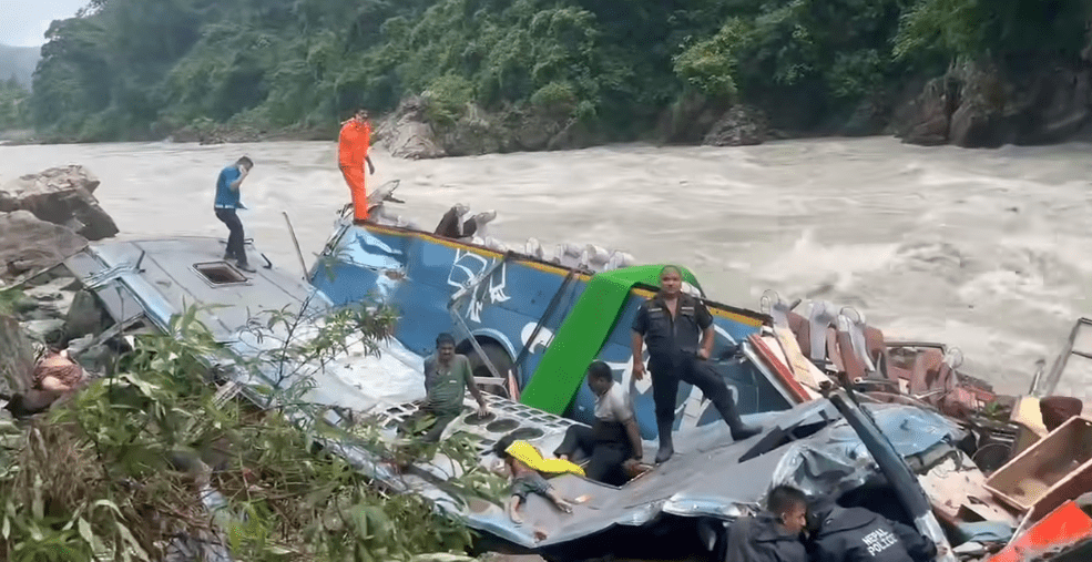 Post-mortem underway for 27 killed in Tanahun bus accident