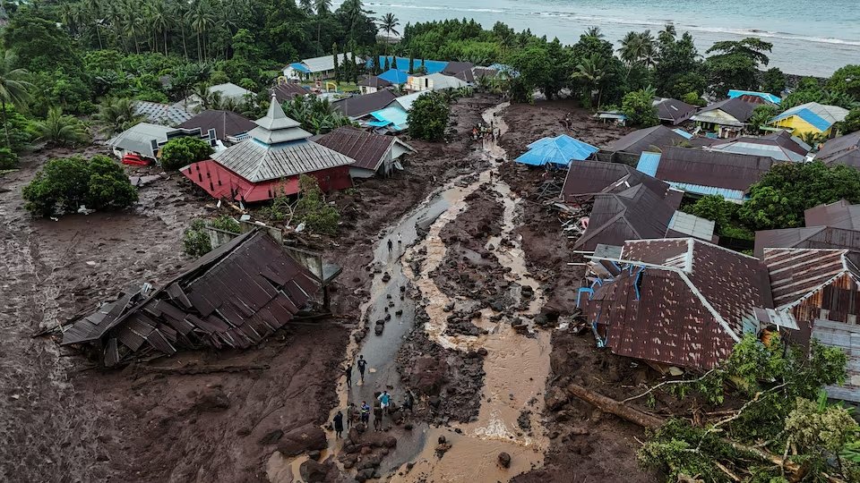 Floods kill 13 in Indonesia, two injured