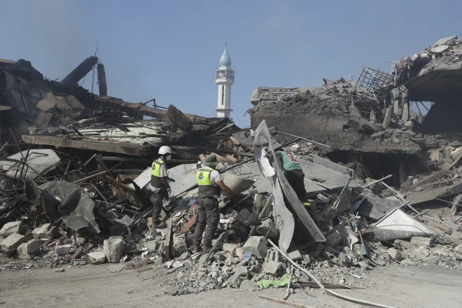 Israeli strikes kill a family of 8 in Gaza, destroys a century-old Lebanese market