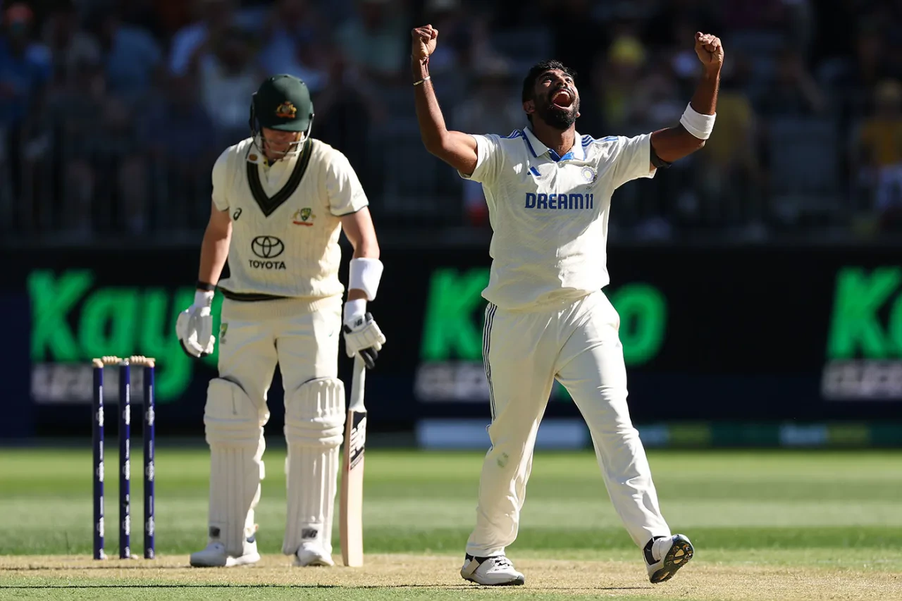 Bumrah leads India's fightback on 17-wicket opening day in Perth