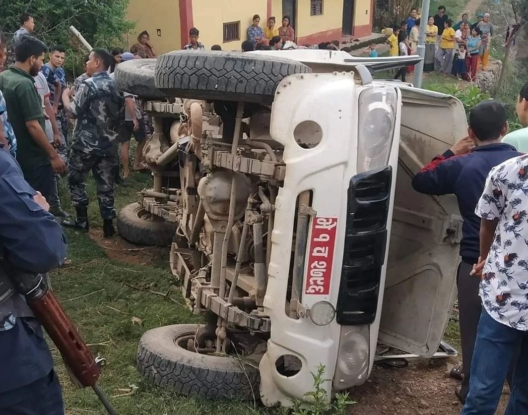 8 injured in Jeep accident in Rukum Pashchim