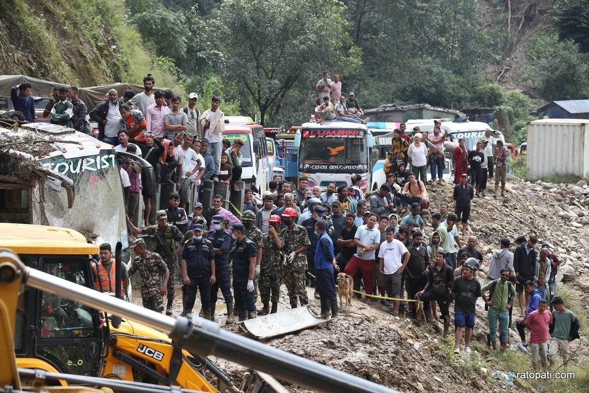 Jhyaple Khola landslide: Death toll reaches 28, relatives arrive at scene