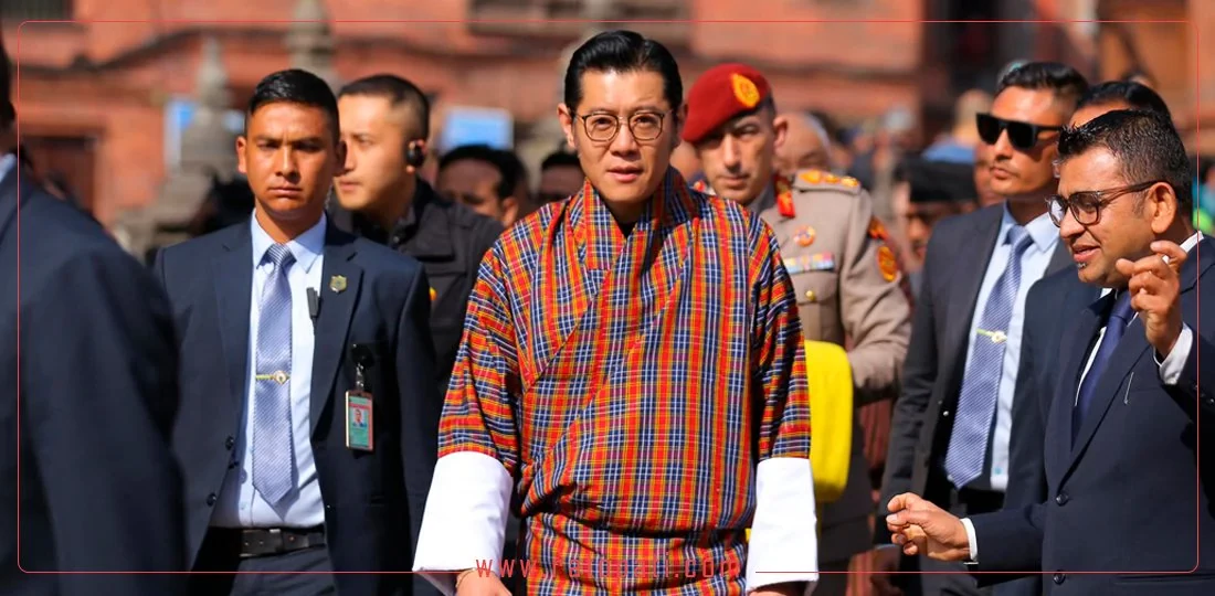 Bhutan King Wangchuk visits Swayambhu (photos)