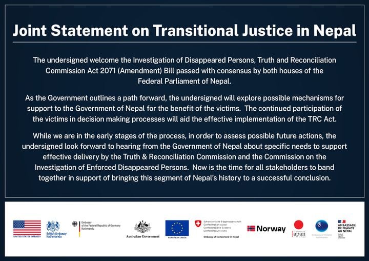 Joint statement on TRC