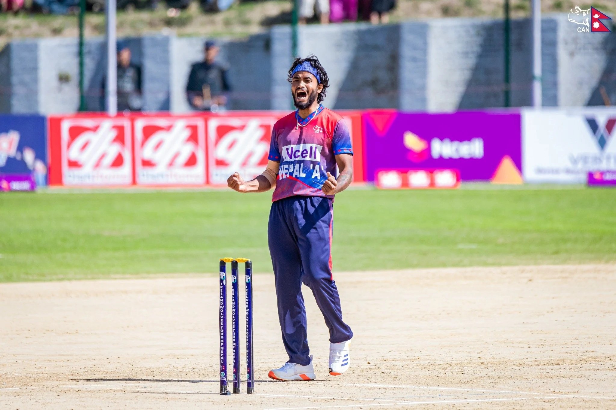 Ireland Wolves set 158-run target for Nepal 'A' after Kamal Singh Airee's hat-trick