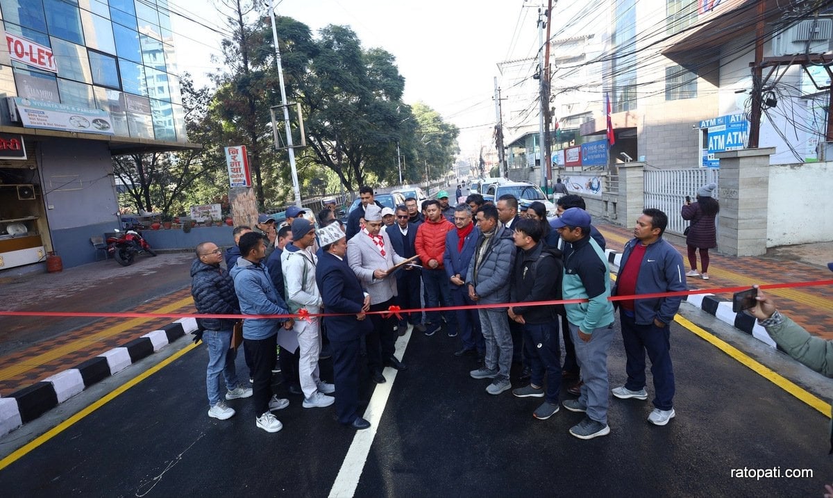 Kamaladi road reopens with new box culvert construction (photos)