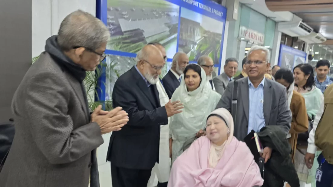 Khaleda Zia departs for London on special air ambulance for treatment