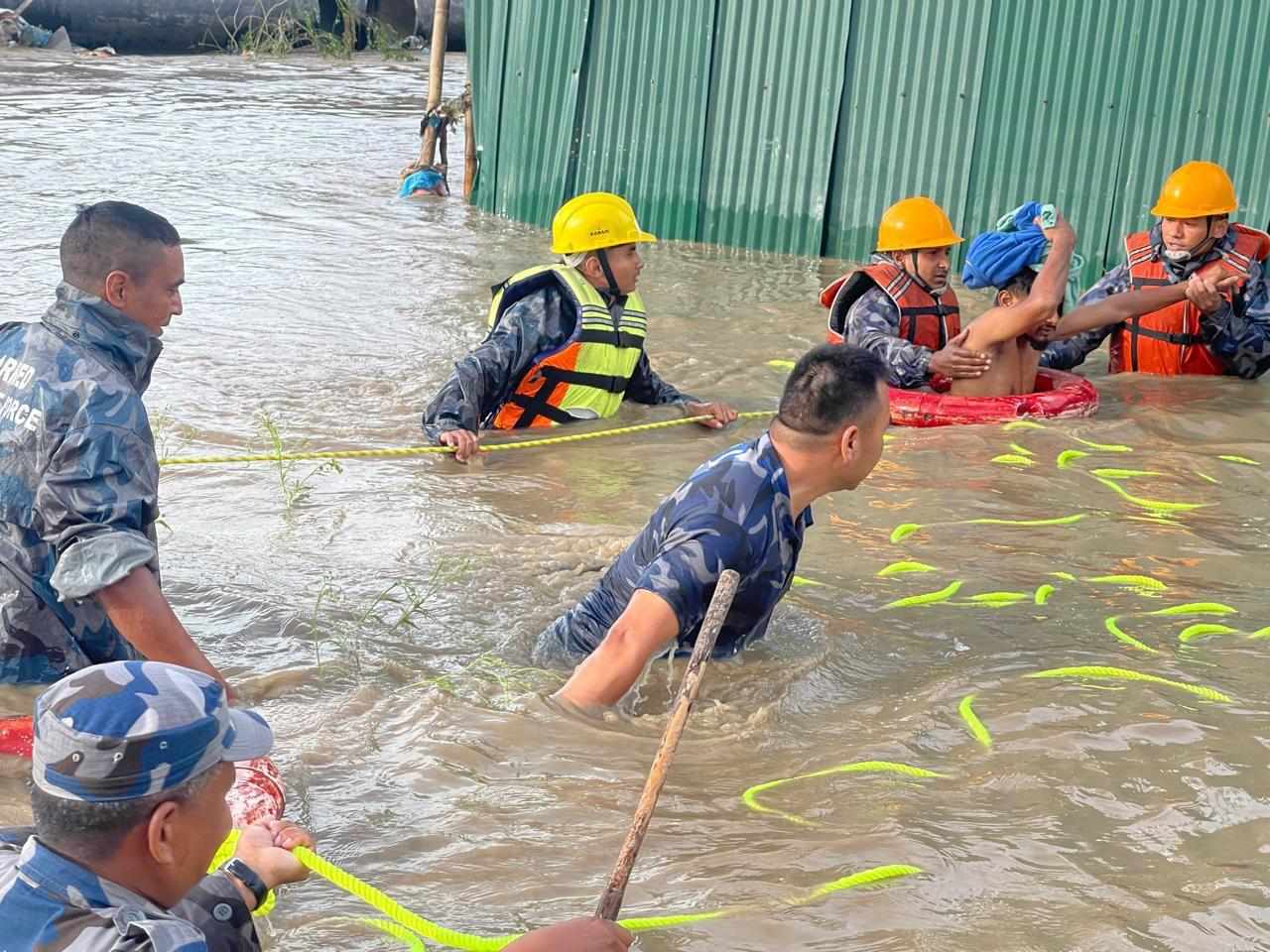 Flood wreaks havoc in Kirtipur, 15 rescued