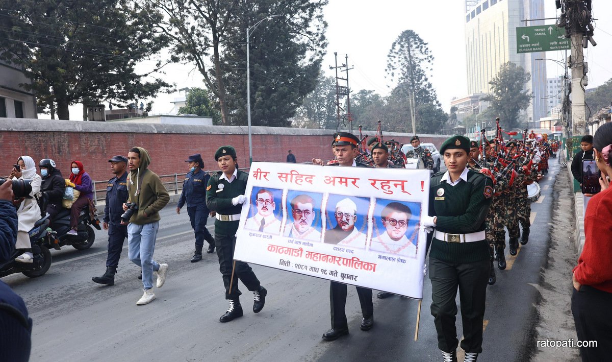 KMC organizes morning procession on Martyrs' Day (photos)