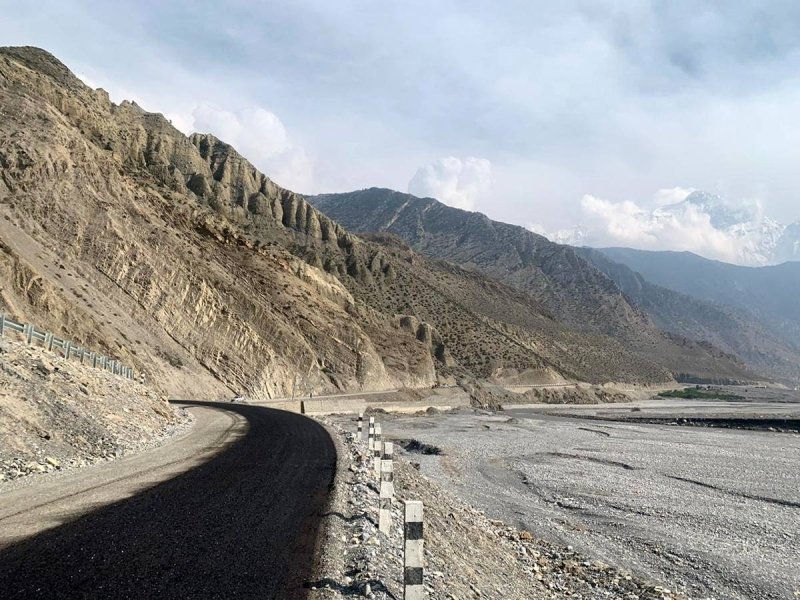 Beni-Jomsom-Korala road sees 80 percent physical progress in eight years