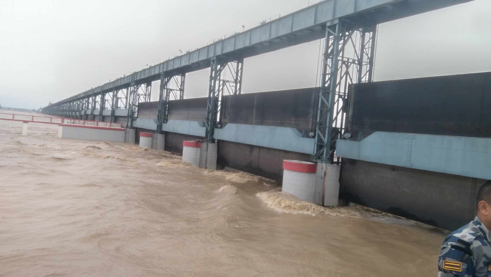 All 56 gates of Koshi barrage opened amid rising water levels