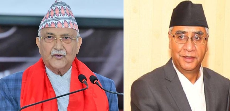 Deuba sends letter to Oli seeking help in upcoming presidential election