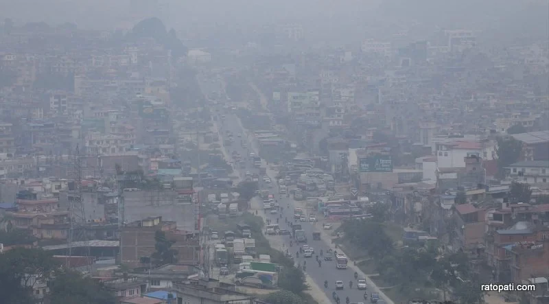 Air pollution in Kathmandu: Hazy conditions persist, AQI hits 155 (pictures)